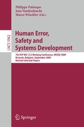 Cover: Human Error, Safety and Systems Development - Springer