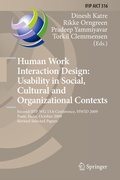 Cover: Human Work Interaction Design: Usability in Social, Cultural and Organizational Contexts - Springer