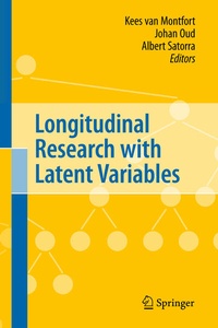 Enlarge image Cover: Longitudinal Research with Latent Variables - Springer