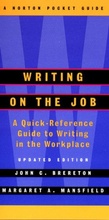 Cover: Writing on the Job - WW Norton & Co