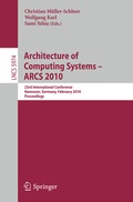 Cover: Architecture of Computing Systems - ARCS 2010 - Springer