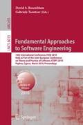 Cover: Fundamental Approaches to Software Engineering - Springer