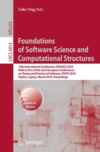 Enlarge image Cover: Foundations of Software Science and Computational Structures - Springer