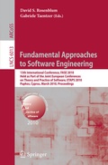Cover: Fundamental Approaches to Software Engineering - Springer