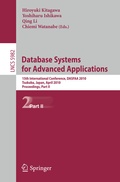 Cover: Database Systems for Advanced Applications - Springer