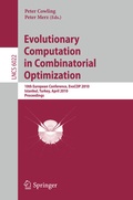 Cover: Evolutionary Computation in Combinatorial Optimization - Springer
