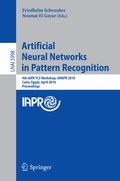 Cover: Artificial Neural Networks in Pattern Recognition - Springer