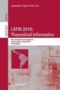 Cover: LATIN 2010: Theoretical Informatics - Springer