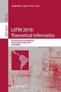 Cover: LATIN 2010: Theoretical Informatics - Springer