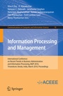 Cover: Information Processing and Management - Springer