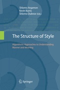 Cover: The Structure of Style - Springer