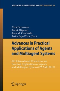 Enlarge image Cover: Advances in Practical Applications of Agents and Multiagent Systems - Springer