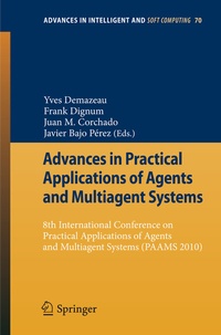 Enlarge image Cover: Advances in Practical Applications of Agents and Multiagent Systems - Springer