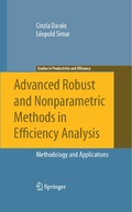 Cover: Advanced Robust and Nonparametric Methods in Efficiency Analysis - Springer