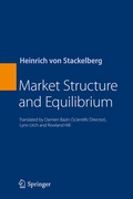 Cover: Market Structure and Equilibrium - Springer