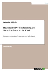 Abbildung von: Steuerrecht - Grin Verlag
