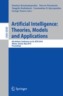 Cover: Advances in Artificial Intelligence: Theories, Models, and Applications - Springer