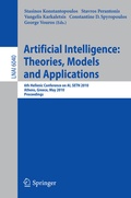 Cover: Advances in Artificial Intelligence: Theories, Models, and Applications - Springer