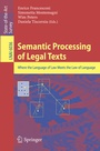 Cover: Semantic Processing of Legal Texts - Springer