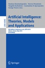 Cover: Advances in Artificial Intelligence: Theories, Models, and Applications - Springer