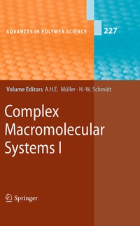 Enlarge image Cover: Complex Macromolecular Systems I - Springer