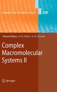 Enlarge image Cover: Complex Macromolecular Systems II - Springer