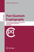 Cover: Post-Quantum Cryptography - Springer