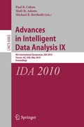 Cover: Advances in Intelligent Data Analysis IX - Springer