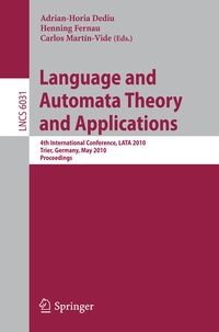 Enlarge image Cover: Language and Automata Theory and Applications - Springer