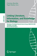 Cover: Linking, Literature, Information, and Knowledge for Biologie - Springer