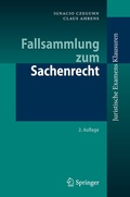 Cover: Fallsammlung zum Sachenrecht - Springer