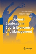 Cover: Optimal Strategies in Sports Economics and Management - Springer