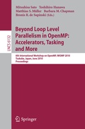 Cover: Beyond Loop Level Parallelism in OpenMP: Accelerators, Tasking and More - Springer