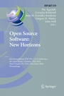 Cover: Open Source Software: New Horizons - Springer