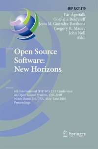 Abbildung von: Open Source Software: New Horizons - Springer