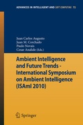 Cover: Ambient Intelligence and Future Trends - - Springer