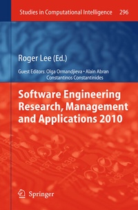 Enlarge image Cover: Software Engineering Research, Management and Applications 2010 - Springer