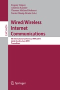 Cover: Wired/Wireless Internet Communications - Springer