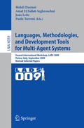 Cover: Languages, Methodologies, and Development Tools for Multi-Agent Systems - Springer