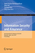 Cover: Information Security and Assurance - Springer