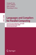 Cover: Languages and Compilers for Parallel Computing - Springer