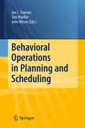 Cover: Behavioral Operations in Planning and Scheduling - Springer