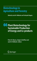 Cover: Plant Biotechnology for Sustainable Production of Energy and Co-products - Springer