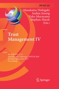 Cover: Trust Management IV - Springer