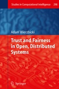 Cover: Trust and Fairness in Open, Distributed Systems - Springer