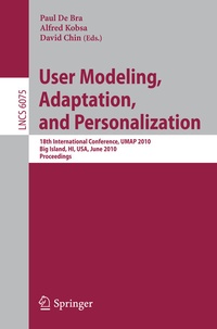 Abbildung von: User Modeling, Adaptation, and Personalization - Springer