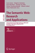 Cover: The Semantic Web: Research and Applications - Springer