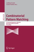 Cover: Combinatorial Pattern Matching - Springer
