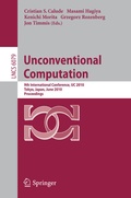 Cover: Unconventional Computation - Springer