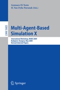 Cover: Multi-Agent-Based Simulation X - Springer